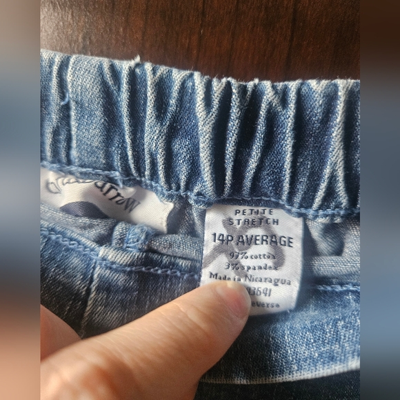 Croft & Barrow Blue Denim Elastic Waist Pants - Picture 4 of 7